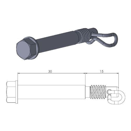 Perno pinza freno Husqvarna TC 85 14-20 anteriore Moto Master