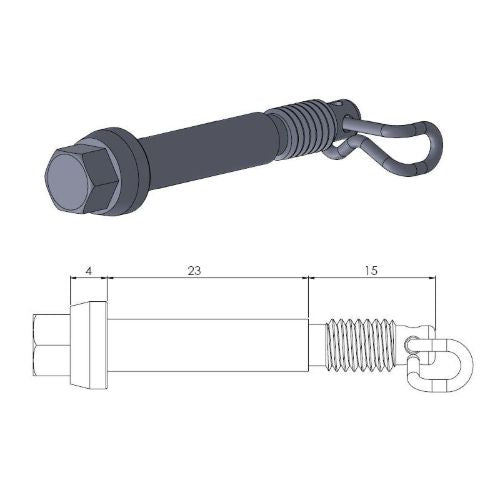 Perno pinza freno Ktm SX 65 02-22 anteriore Moto Master