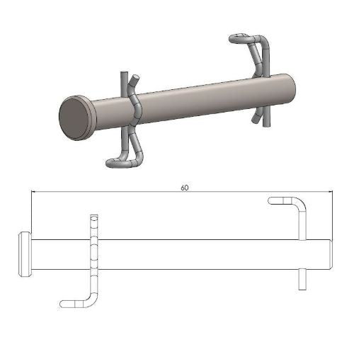 Perno pinza freno Gas Gas MC 65 23-25 anteriore Moto Master
