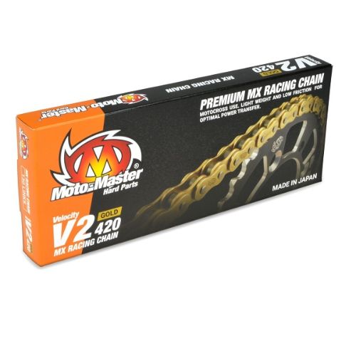 CATENA MM PASSO 420 V2 CROSS PROFESSIONALE SENZA O-RING 130 MAGLIE - ORO