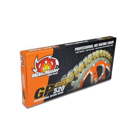 CATENA MM PASSO 520 GP CROSS PROFESSIONALE SENZA O-RING 120 MAGLIE - ORO