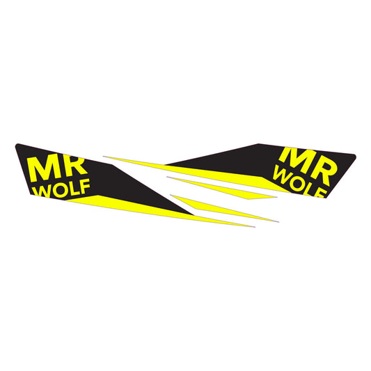RICAMBIO PARAMANI MRWOLF RECCHIE ADESIVI (DESTRO+SINISTRO) NERO/GIALLO FLUO