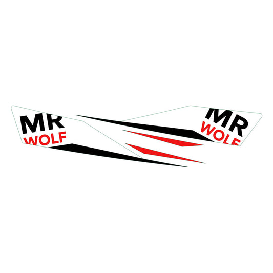 RICAMBIO PARAMANI MRWOLF RECCHIE ADESIVI (DESTRO+SINISTRO) BIANCO/ROSSO
