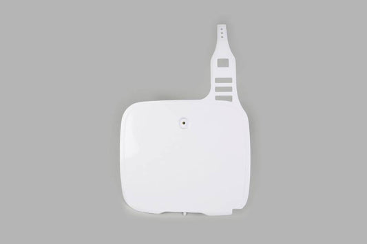 TABELLA PORTANUMERO ANTERIORE COMPATIBILE CON YAMAHA YZ 490 1987-1991 bianco