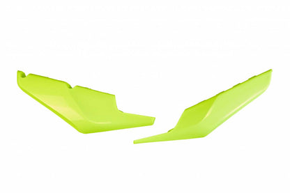 FIANCATINE-LATERALI-COMPATIBILE-CON-HUSQVARNA-FE-350-2020-2023-parte-bassa-GIALLO FLUO-DFLU