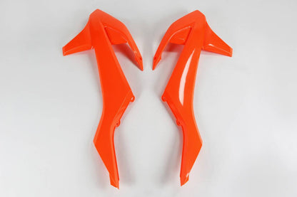 CONVOGLIATORI-RADIATORE-COMPATIBILE-CON-KTM-EXC-F-250-2017-2019-ARANCIO FLUO-FFLU