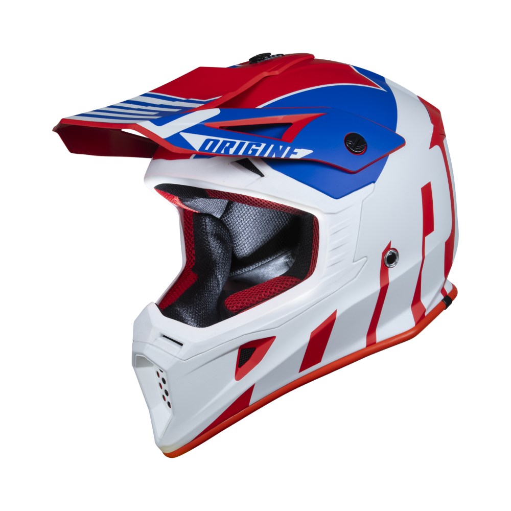 Casco Origine Hero Thunder - Blu Bianco Rosso opaco - Tg S