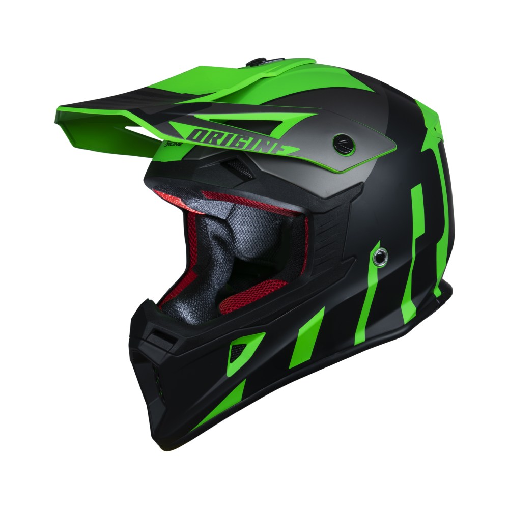 Casco Origine Hero Thunder - Titanio Nero Verde fluo opaco - Tg M