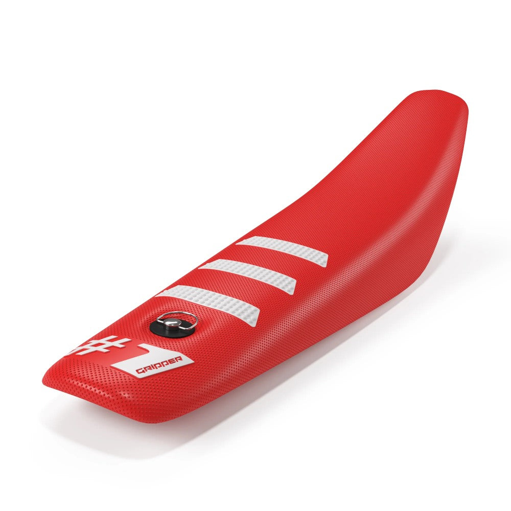 COPRISELLA UNIVERSALE ONEGRIPPER - MINI LIGHT RIB ROSSO E BIANCO