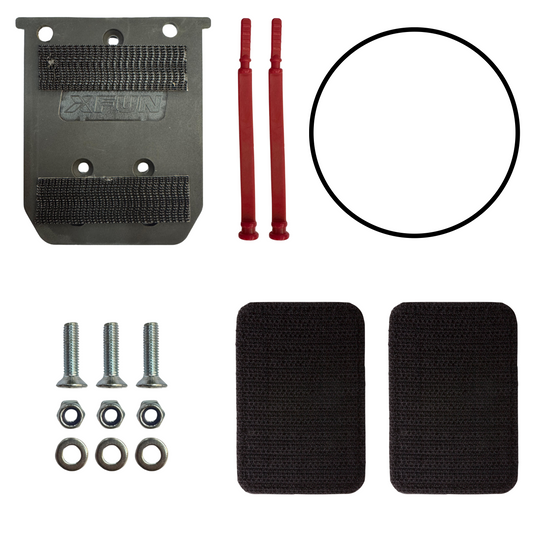 PORTATARGA A SGANCIO RAPIDO FLY CON VELCRO ENDURO/ADVENTURE XFUN