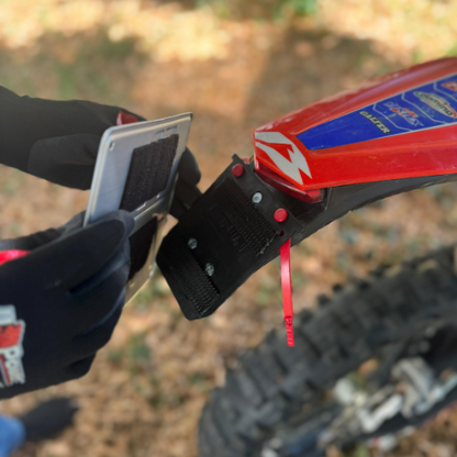 PORTATARGA A SGANCIO RAPIDO FLY CON VELCRO ENDURO/ADVENTURE XFUN