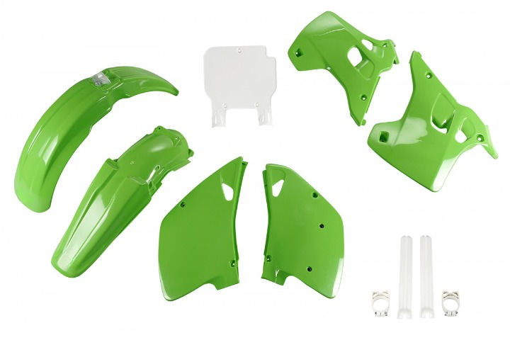 FULL-KIT-PLASTICHE-COMPATIBILE-CON-KAWASAKI-KX-125-1992-1992-OEM-999