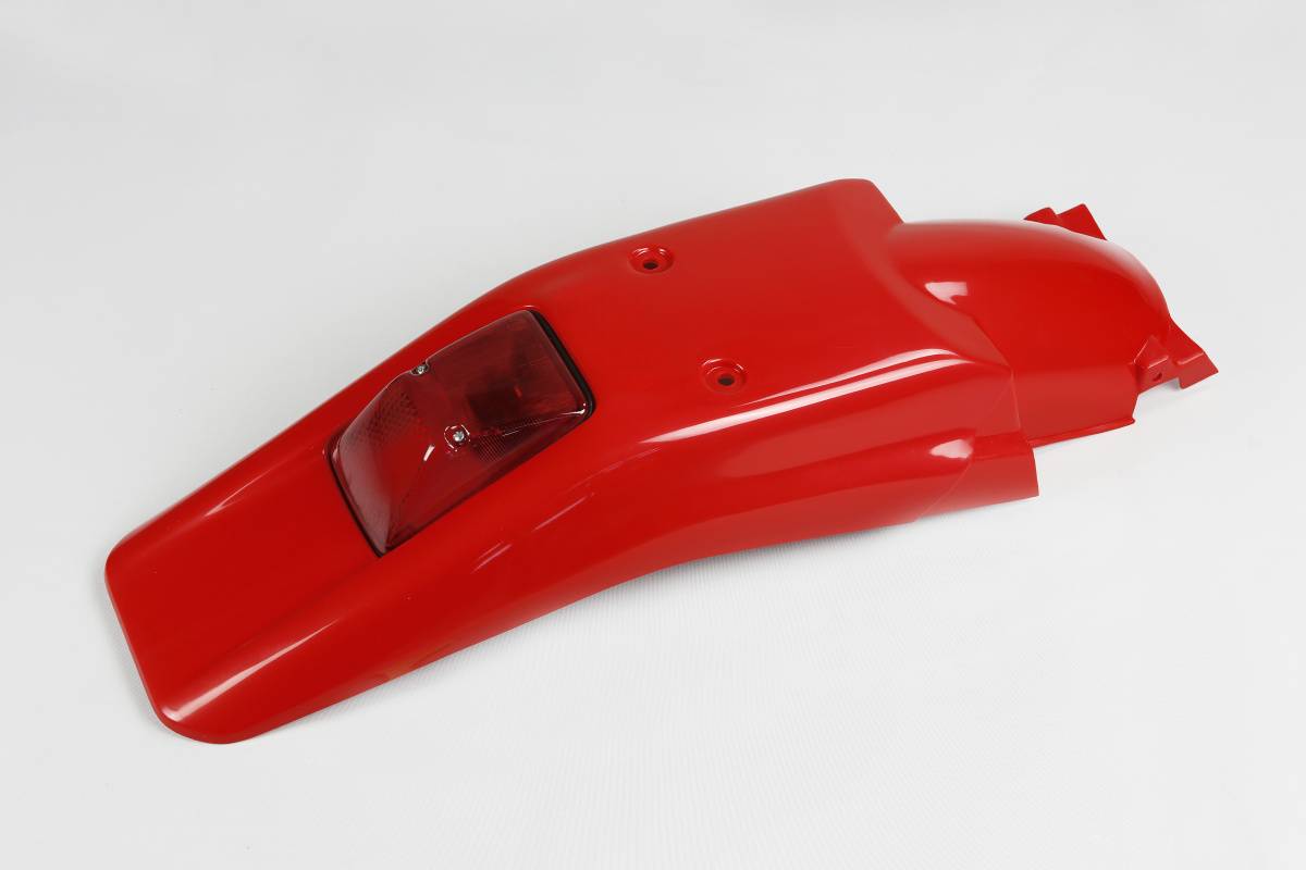 PARAFANGO POSTERIORE COMPATIBILE CON HONDA XR 250R 1996-2026 / con portatarga rosso