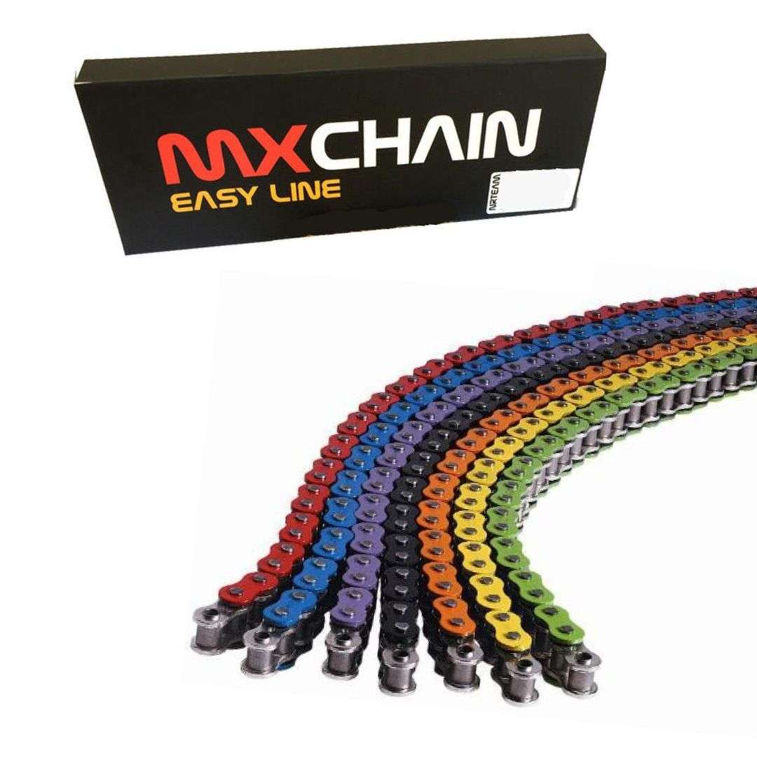 Catena MX Chain 520 enduro con RX-RING 120 maglie - rossa