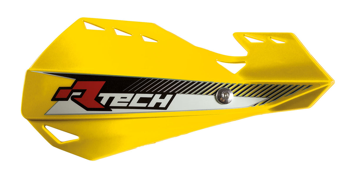 PARAMANI DUAL EVO RACETECH UNIVERSALI CON KIT MONTAGGIO GIALLO RMZ