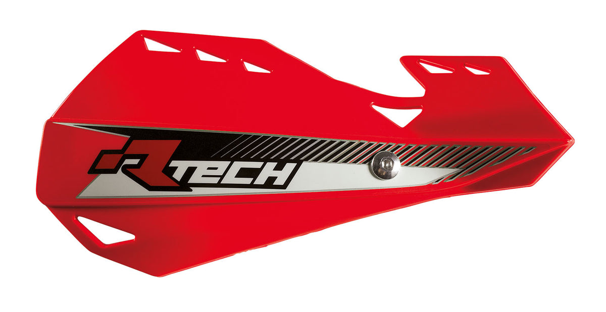 PARAMANI DUAL EVO RACETECH UNIVERSALI CON KIT MONTAGGIO ROSSO