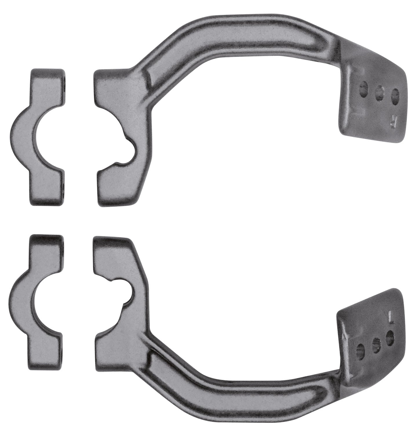 KIT MONTAGGIO PARAMANI RACETECH ALLUMINIO FORGIATO ARGENTO