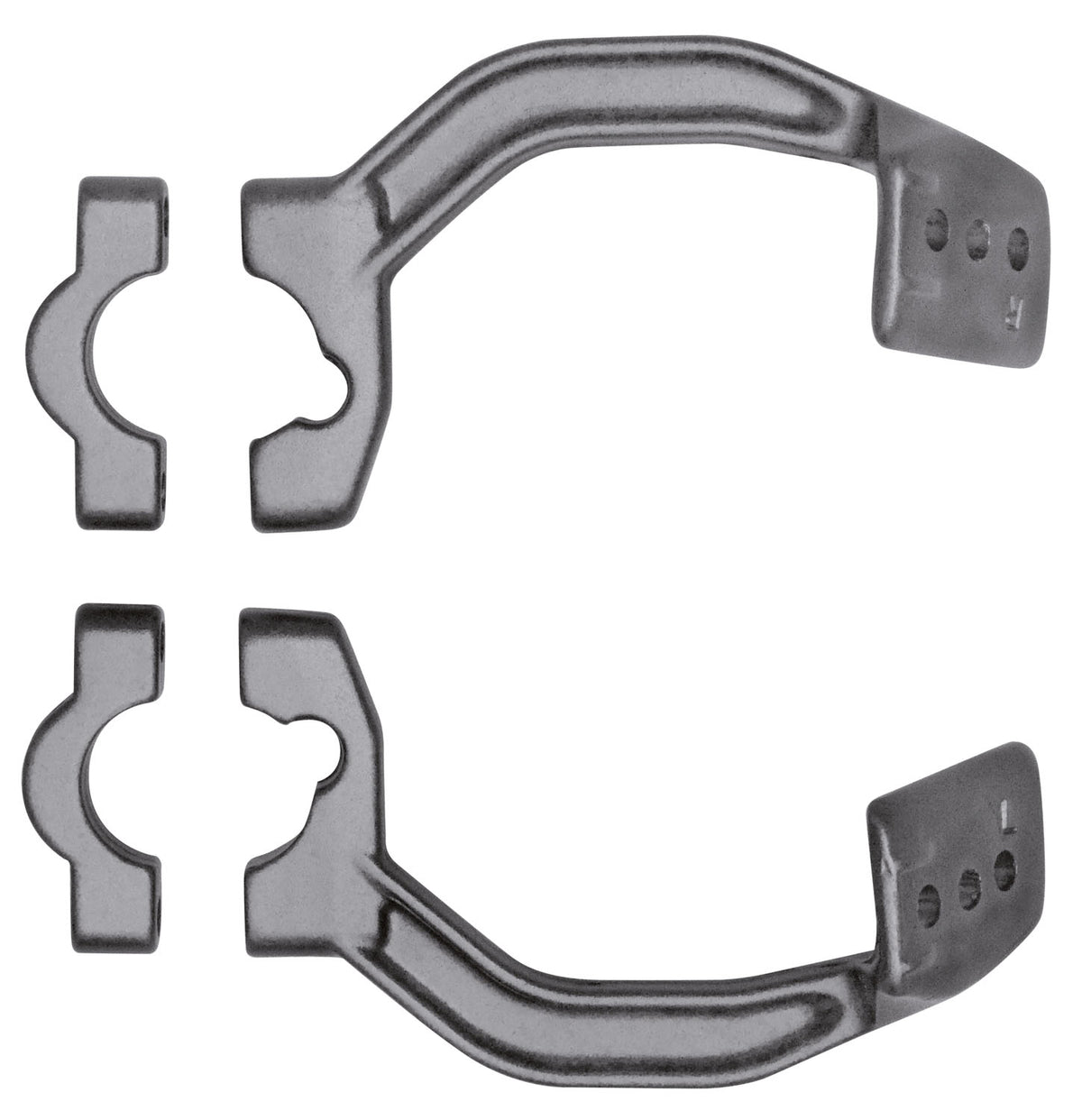 KIT MONTAGGIO PARAMANI RACETECH ALLUMINIO FORGIATO ARGENTO