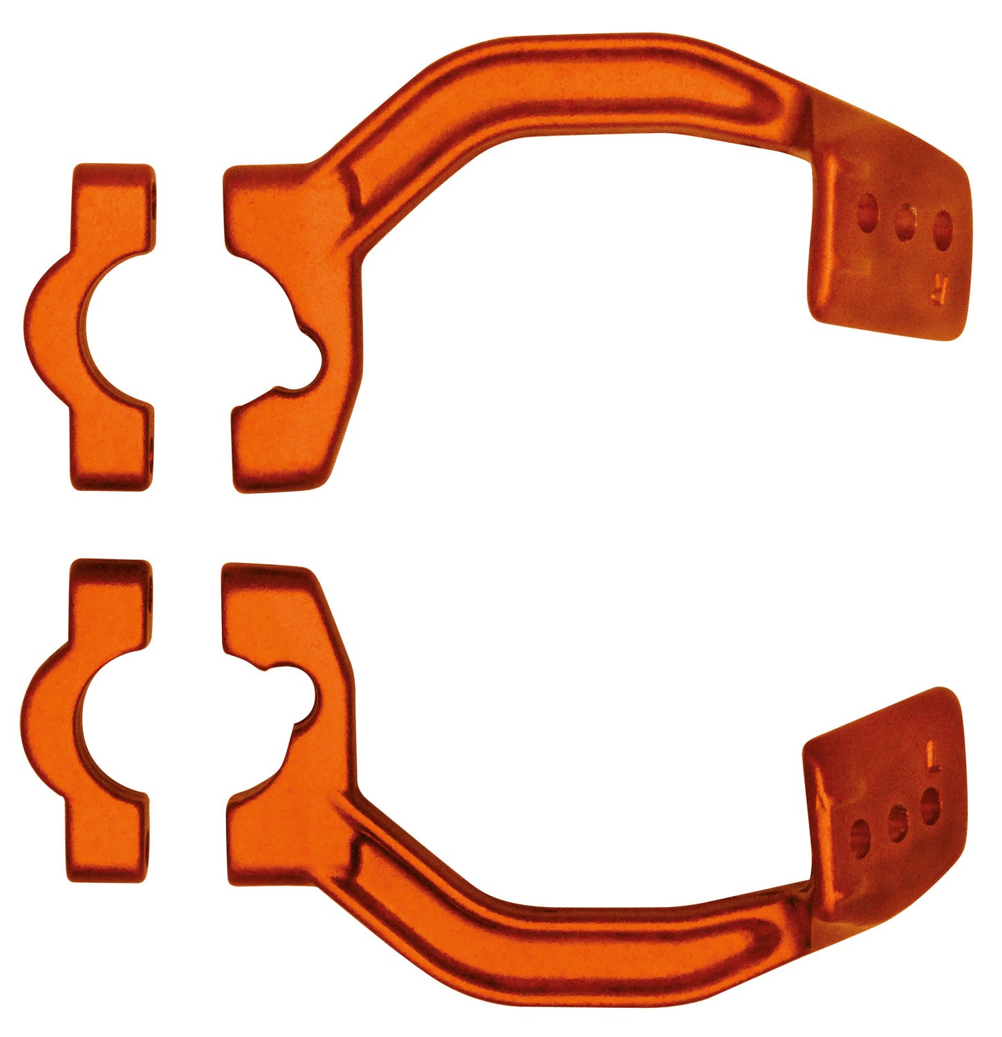 KIT MONTAGGIO PARAMANI RACETECH ALLUMINIO FORGIATO ARANCIONE