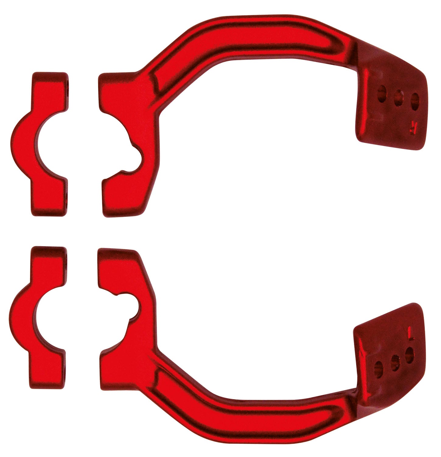 KIT MONTAGGIO PARAMANI RACETECH ALLUMINIO FORGIATO ROSSO