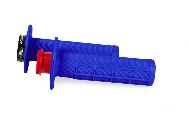 MANOPOLE LOCK-ON RACETECH MANOPOLA R20 HALF WAFFLE UNIVERSALE BLU