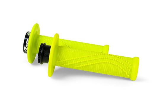 MANOPOLE LOCK-ON RACETECH MANOPOLA R20 WAVE BLOCCAGGIO RAPIDO GIALLO FLUO