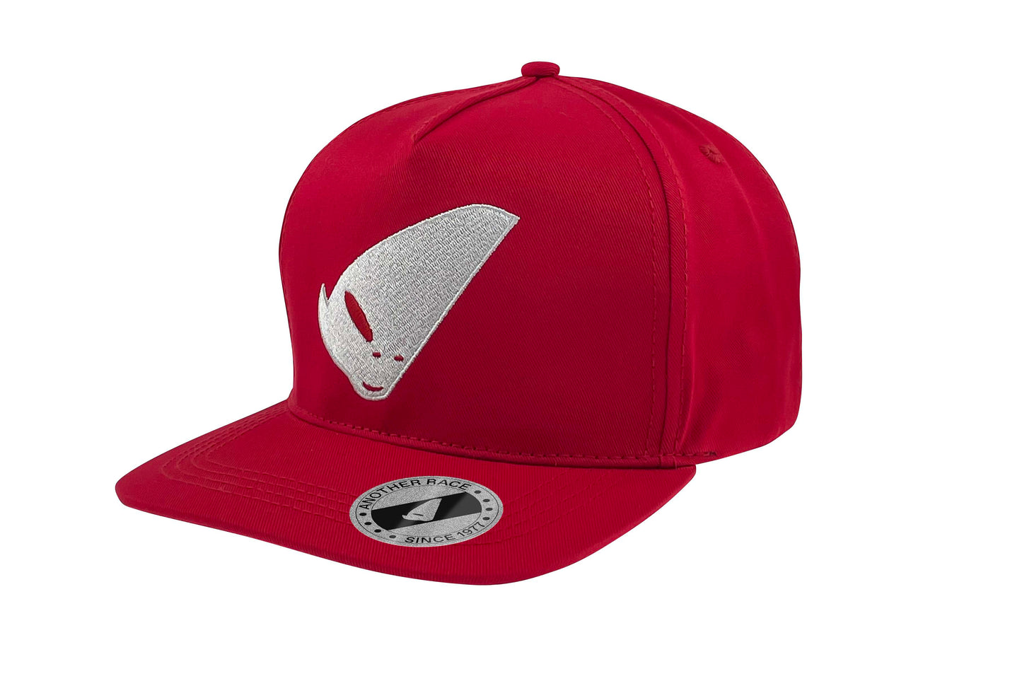 CAPPELLINO ROSSO CON LOGO ALIENO BIANCO