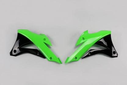 CONVOGLIATORI-RADIATORE-COMPATIBILE-CON-KAWASAKI-KX-85-2014-2021-VERDE-NERO-999