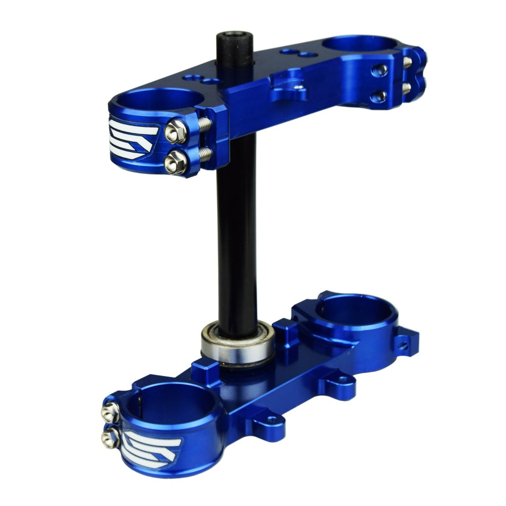 Piastra di sterzo blu Scar Yamaha YZ 85 06-25