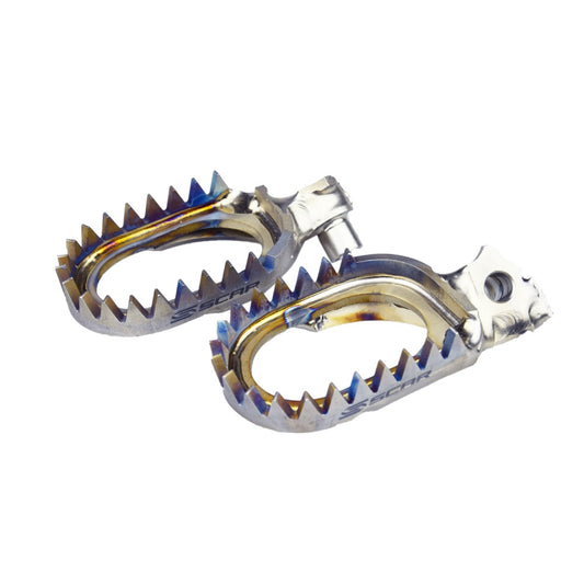 PEDANE TITANIO SCAR YAMAHA YZ 125 (97-26) ANTI-MUD