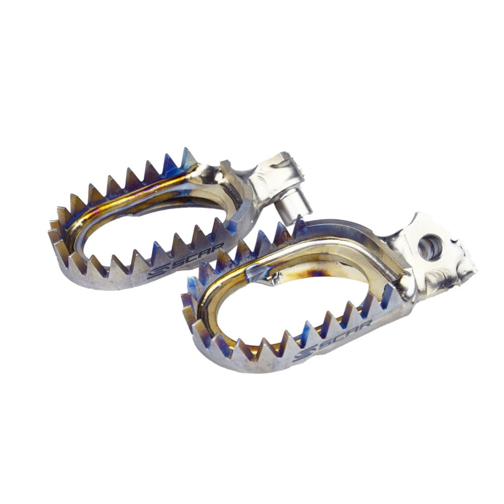 PEDANE TITANIO SCAR YAMAHA YZ 65 (18-26) ANTI-MUD