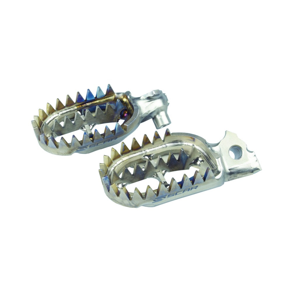 PEDANE TITANIO SCAR YAMAHA YZ 450 F (03-22) GRIPPER