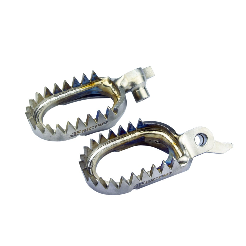 PEDANE TITANIO SCAR FANTIC 250 XXF (25) ANTI-MUD