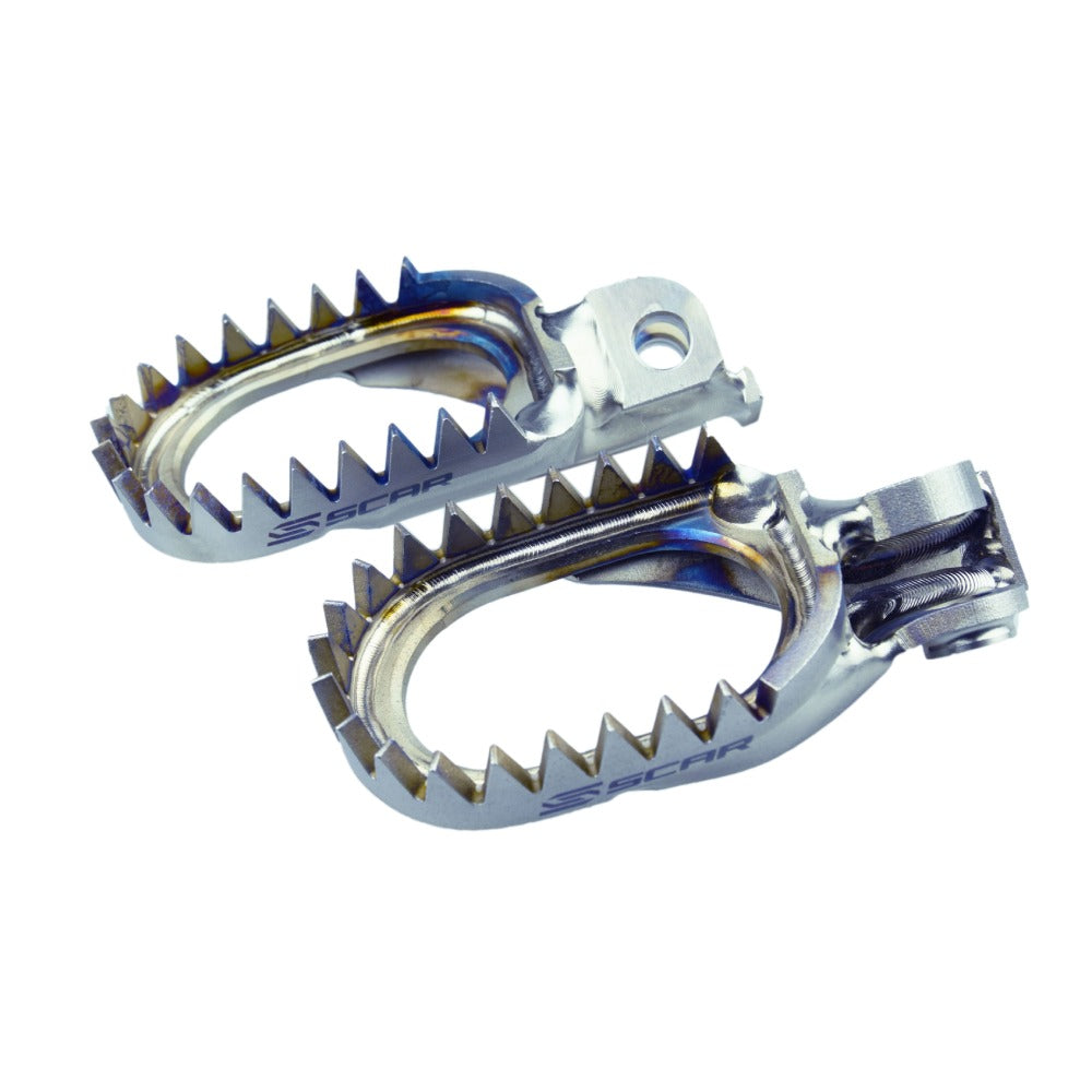 PEDANE TITANIO SCAR HUSABERG 350 FE (13-14) ANTI-MUD