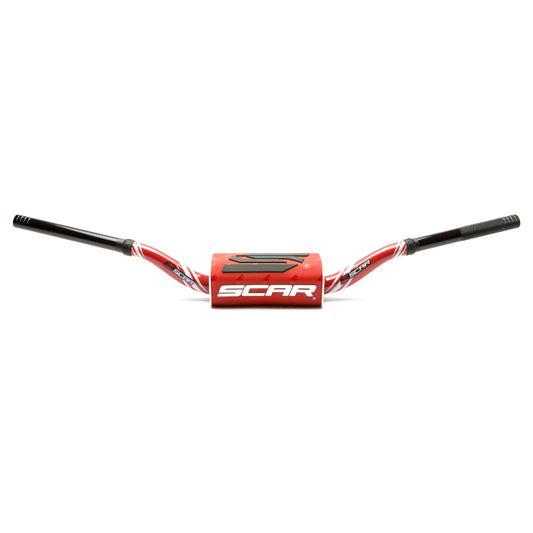 MANUBRIO SCAR 28.6 MM O2 GRAPHIC COLOUR PIEGA RC ROSSO-ROSSO