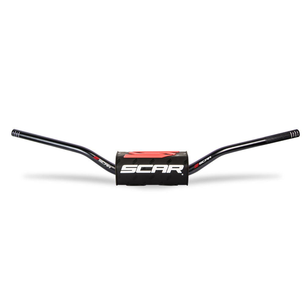 MANUBRIO SCAR 28.6 MM O2 PIEGA RC MINI 65/85 ALTA NERO-NERO