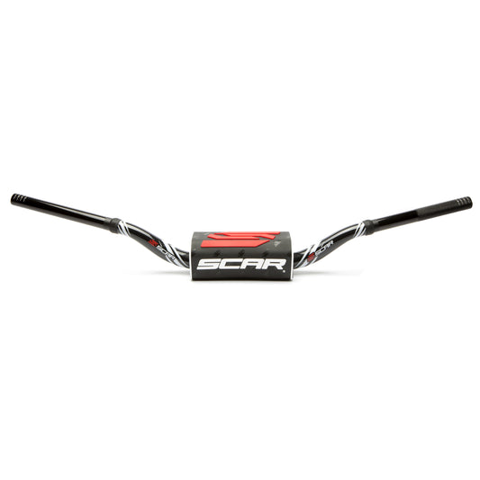 MANUBRIO SCAR 28.6 MM O2 GRAPHIC COLOUR PIEGA MCGRATH KTM NERO-NERO