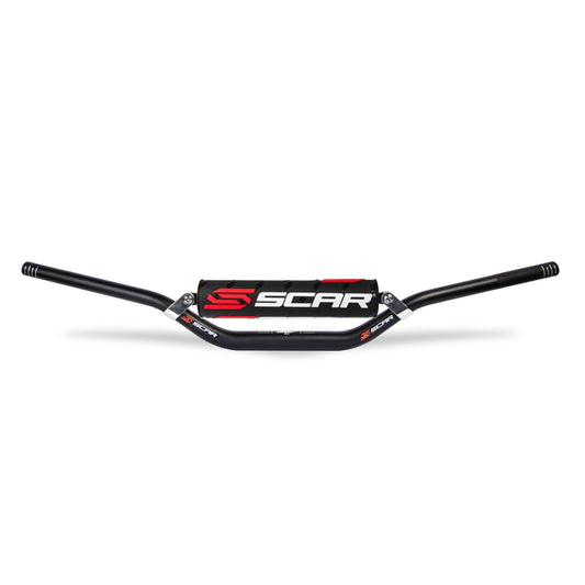 MANUBRIO SCAR 28.6 MM CROSS BAR X2 PIEGA RC NERO-NERO