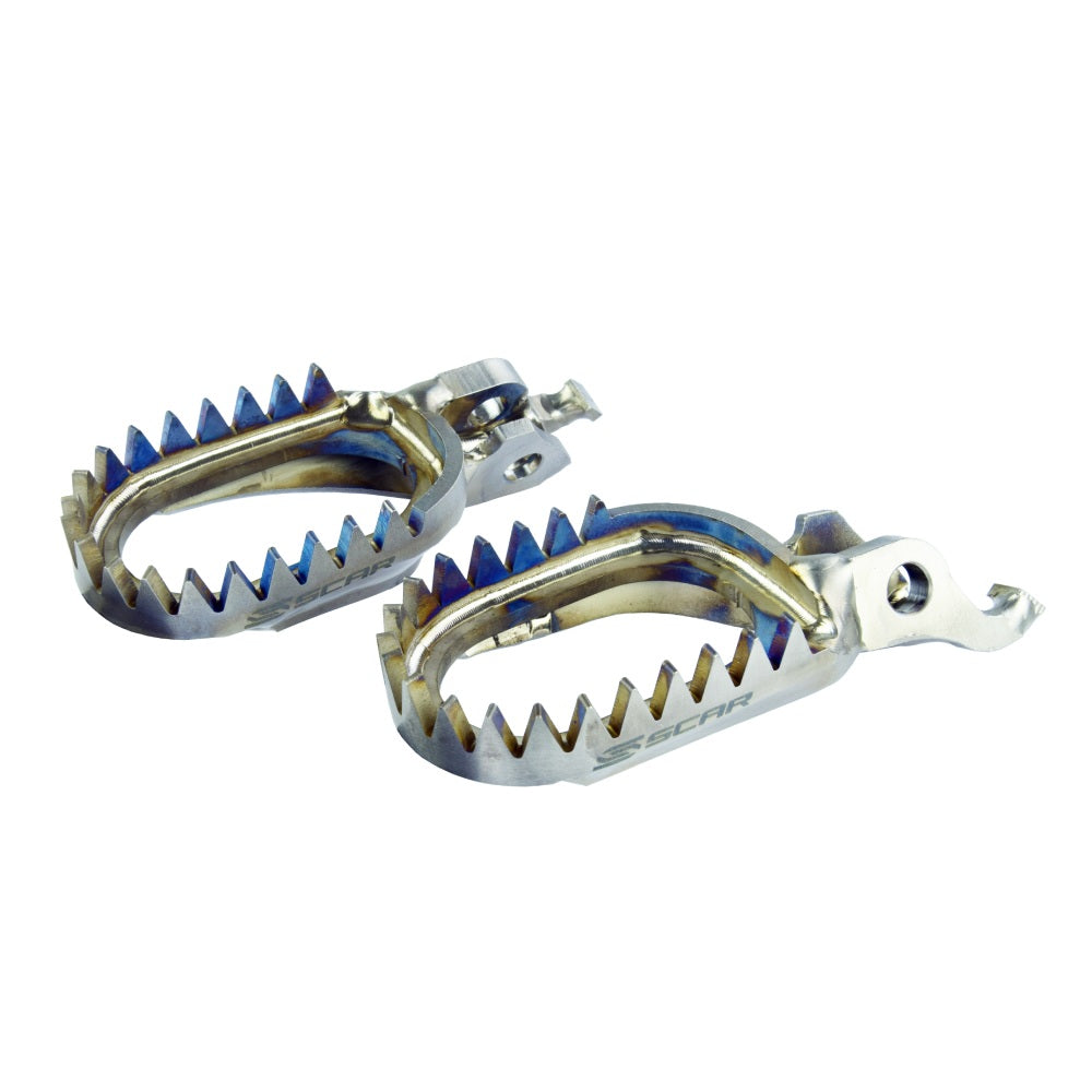 PEDANE TITANIO SCAR TRIUMPH TF 250 X (24-25) ANTI-MUD