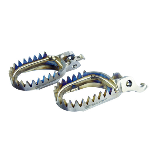 PEDANE TITANIO SCAR TRIUMPH TF 250 X (24-25) ANTI-MUD