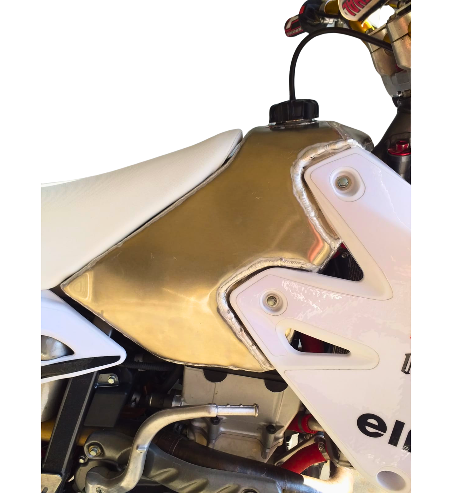 RÉSERVOIR EN ALUMINIUM SUZUKI DRZ 400 2000/2015 / AVEC ECOLES DE RADIATEUR RMZ 450 (2006)
