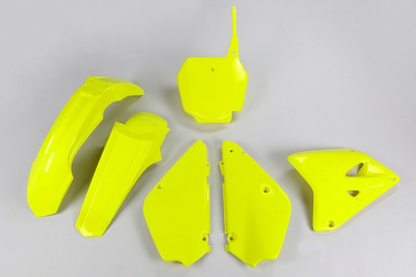 KIT-PLASTICHE-COMPATIBILE-CON-SUZUKI-RM-85-2000-2026-restyling-GIALLO FLUO-DFLU