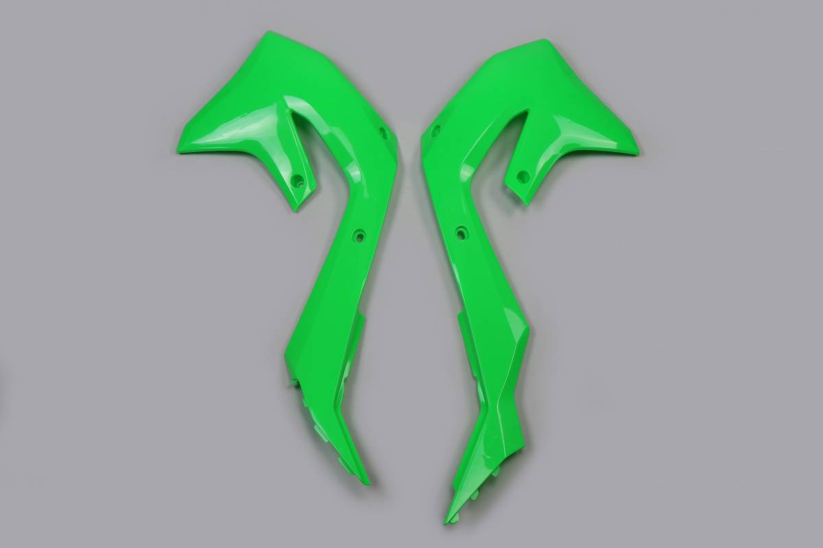 CONVOGLIATORI-RADIATORE-COMPATIBILE-CON-KAWASAKI-KXF-450-2019-2023-VERDE FLUO-AFLU
