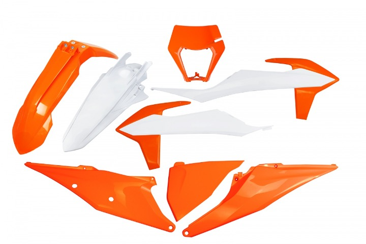 KIT-PLASTICHE-COMPATIBILE-CON-KTM-EXC-F-250-2020-2023-con-portafaro-OEM 23-999K