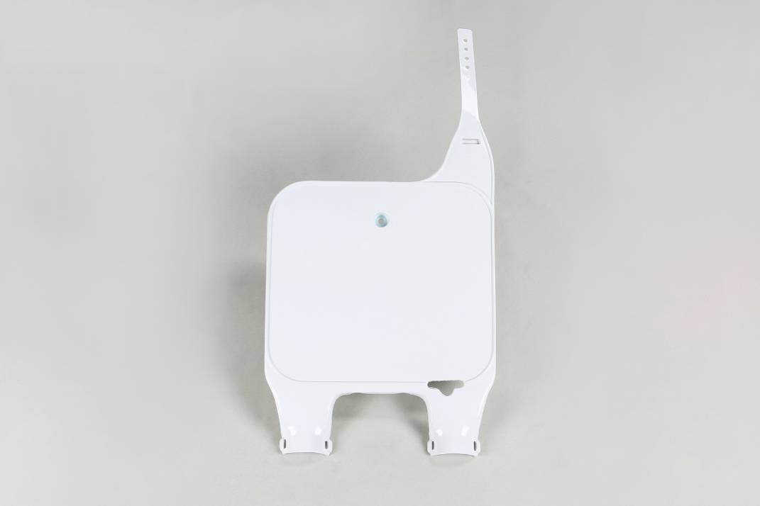 TABELLA PORTANUMERO ANTERIORE COMPATIBILE CON HONDA CR 250 1990-1994 / forche rovesciate bianco