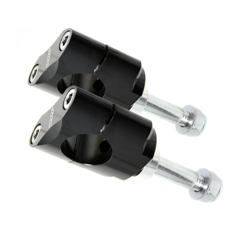 KIT ATTACCHI MANUBRIO 28.6 MM BASSI NERI - WRP