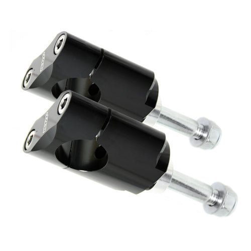 KIT ATTACCHI MANUBRIO 28.6 MM ALTI NERI - WRP