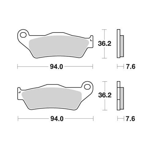 Pastiglie anteriori standard WRP Ktm EXC-F 400 00-11