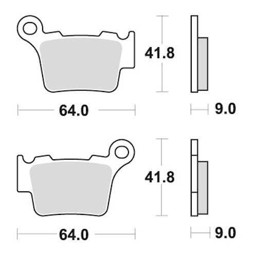 Pastiglie posteriori ceramic WRP Ktm EXC-F 450 04-25