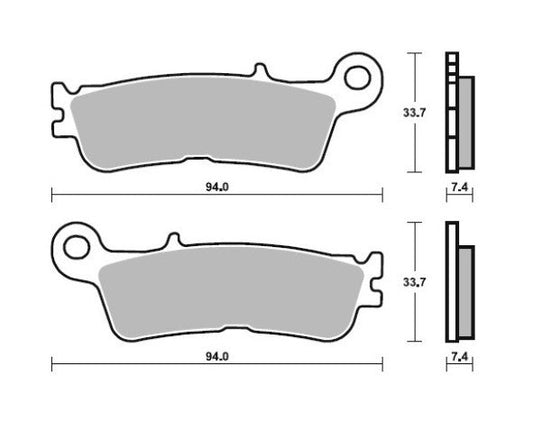 PASTIGLIE FRENO SINTERIZZATE RACING ANTERIORI FANTIC XXF 450 2022/2025